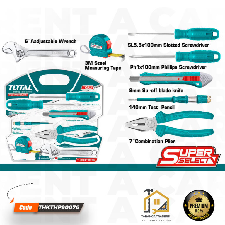 7 Pcs Hand Tools Set, TOTAL TOOLS
