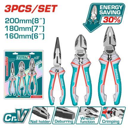 Total 3 Pcs high leverage  pliers set