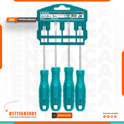 Total 4 pcs Screwdriver Set