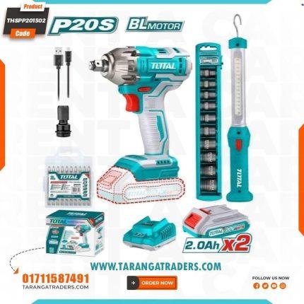 Total Lithium-Ion Cordless Combo Kit TOSLI231004: Impact Wrench & Work Lamp