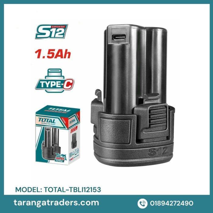Total 12V 1.5Ah Lithium-Ion Battery Pack for all S12 tools