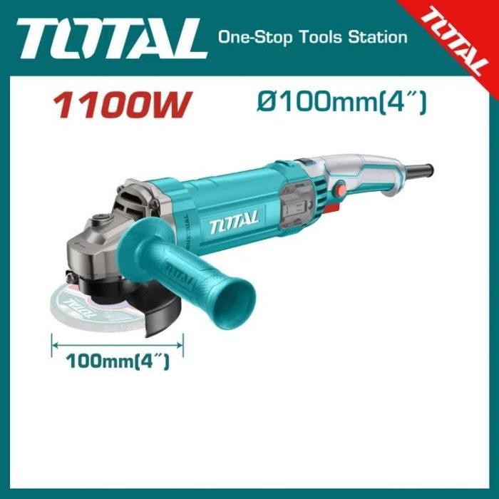 Total 1100W Angle Grinder -With 4"/100mm disc