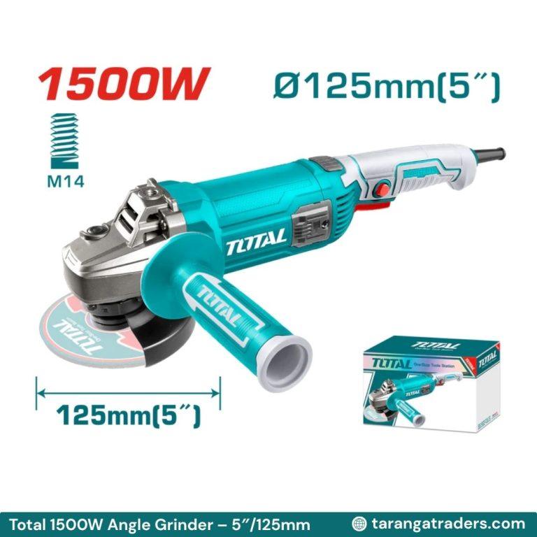 Total 1500W Angle Grinder – 5″/125mm disc