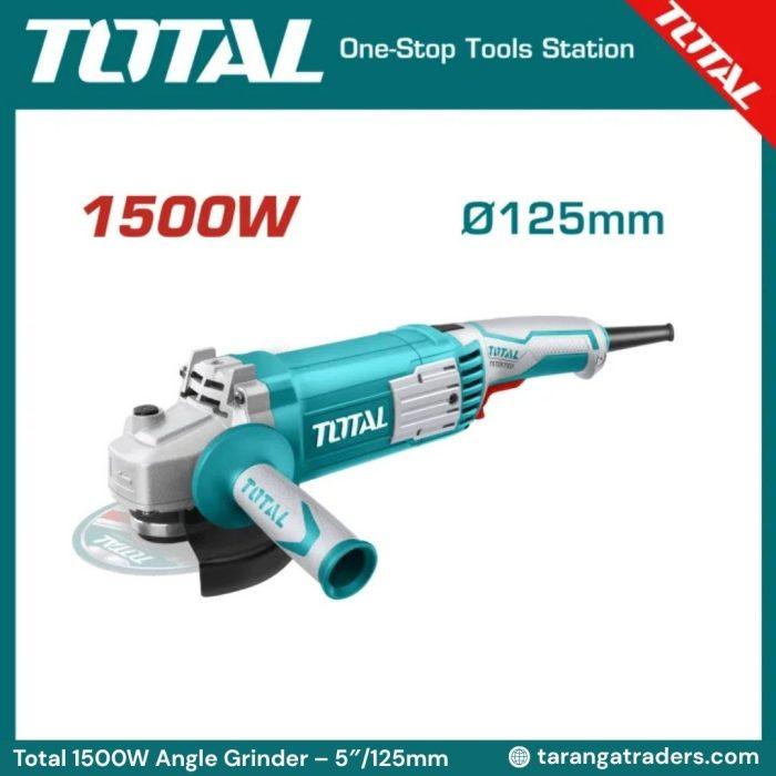 Total 1500W Angle Grinder - 5"/125mm disc - Image 3