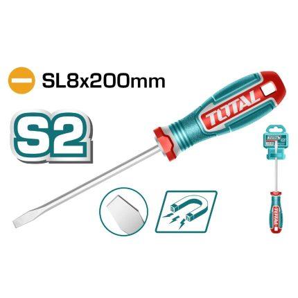 Total S2 Material Slotted Screwdriver (200mm)