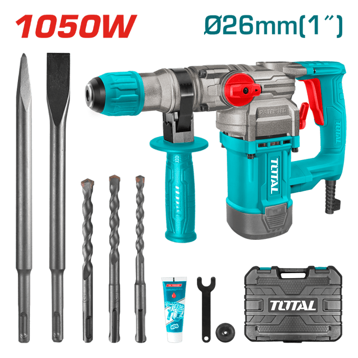 ROTARY HAMMER 1050W 1100rpm TOTAL-TH110266
