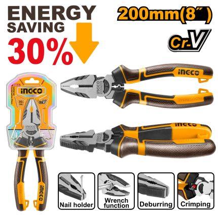 Ingco 8" High Leverage Combination Plier