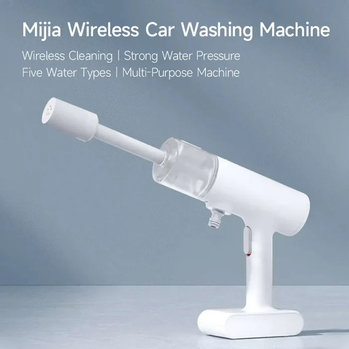 Xiaomi Mijia Car Wash Gun | Cordless Pressure Washer with 2000mAh Battery & 5 Nozzles - Image 3