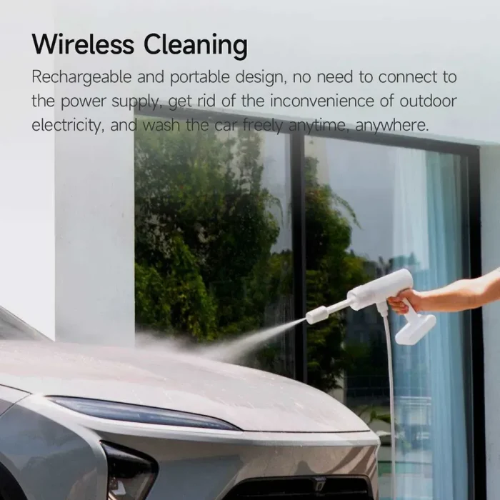Xiaomi Mijia Car Wash Gun | Cordless Pressure Washer with 2000mAh Battery & 5 Nozzles - Image 9