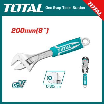 TOTAL ADJUSTABLE WRENCH 8" (THT101086)
