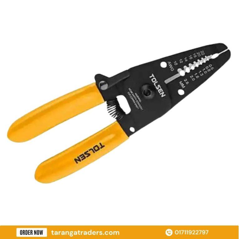 Tolsen Industrial 7-in-1 Wire Stripper with Grip & Cutter (160mm / 6") | Taranga Traders