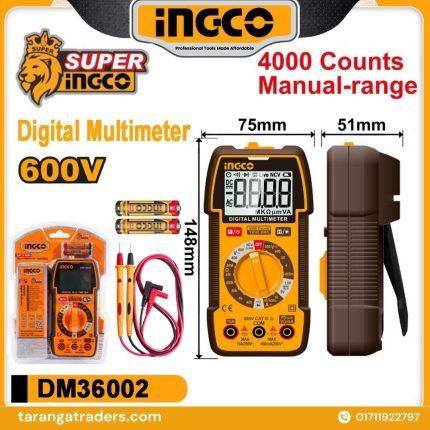 INGCO ডিজিটাল মাল্টিমিটার (Digital Multimeter DM36002)