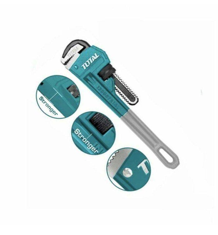 TOTAL PIPE WRENCH 14" – Heavy-Duty Adjustable Wrench for Plumbing & DIY - Image 2