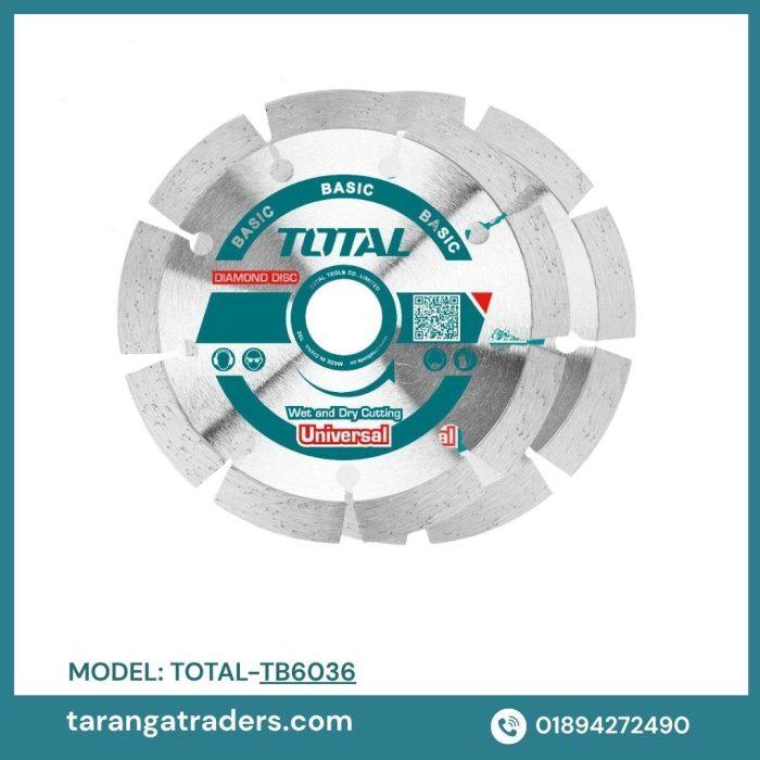 TOTAL Dry Diamond Cutting Disc 100mm (4") X 16mm (TAC21110032) - Image 3