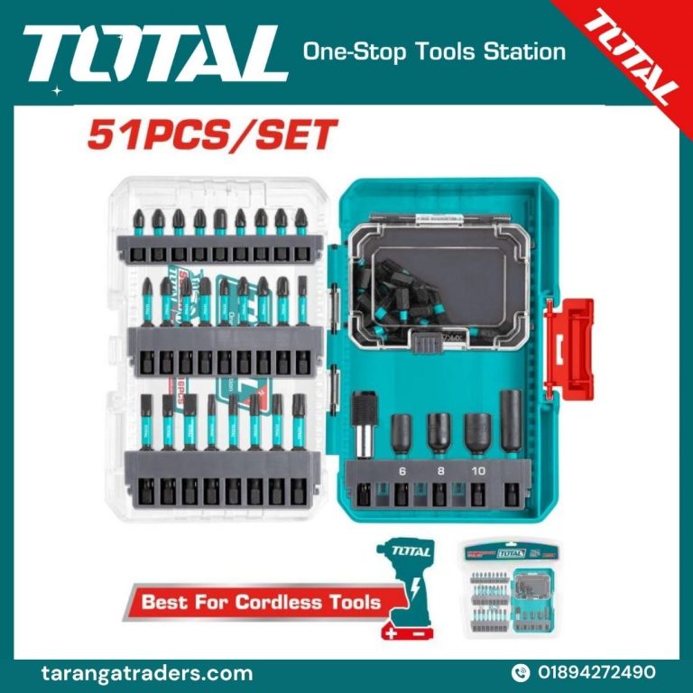 TOTAL 51 Pcs impact screwdriver bits set TACSDL25106