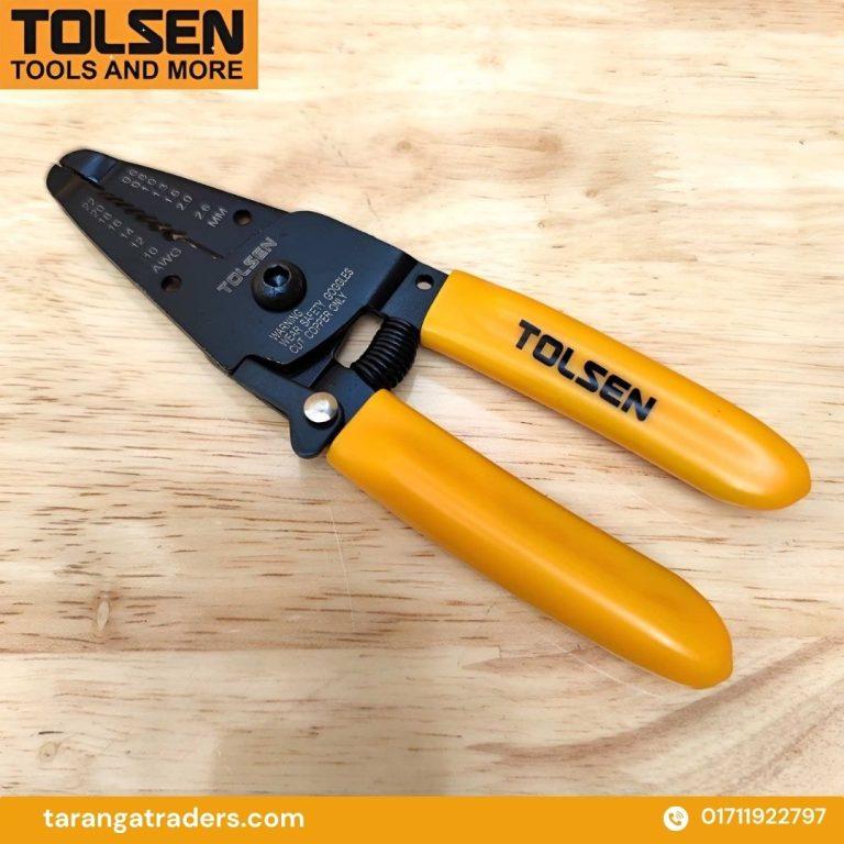Tolsen Industrial 7-in-1 Wire Stripper with Grip & Cutter (160mm / 6") | Taranga Traders