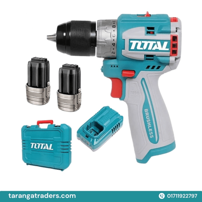 TOTAL Cordless Brushless Impact Driver 170Nm Model TOSLI241083 - Image 4