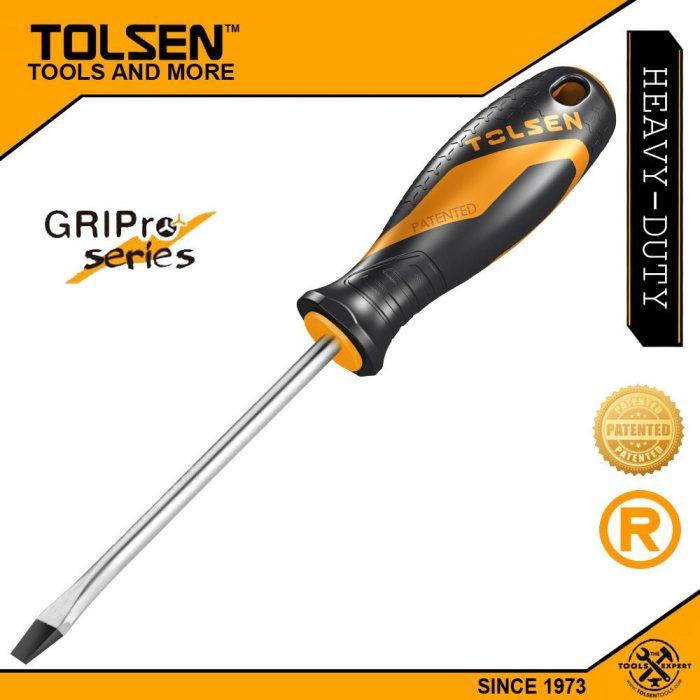 TOLSEN Flat Screwdriver (6.5 x 150mm) – Gripro Series 20004 | Taranga Traders