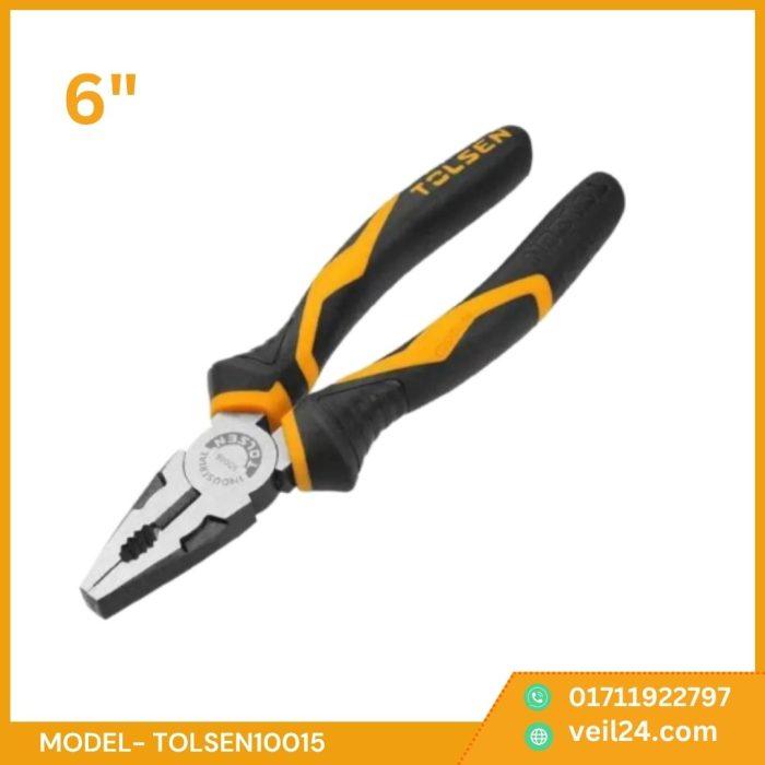 TOLSEN 10015 6" Combination Pliers (6") 160mm Industrial GRIPro Series