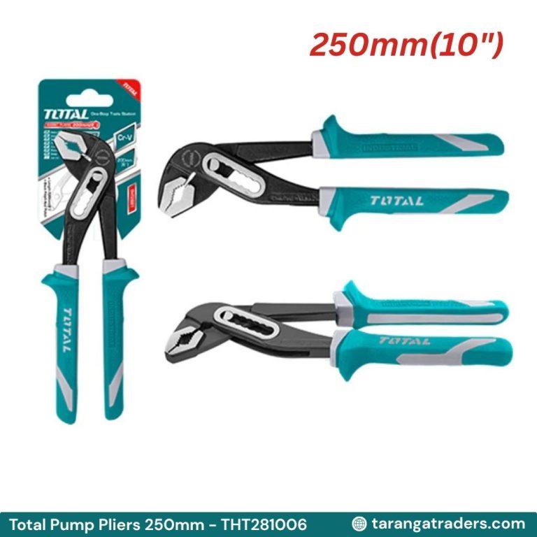 TOTAL INDUSTRIAL Pump Pliers 10" (THT281006) – পাইপ ও ফিটিংস খোলার জন্য আদর্শ টুল