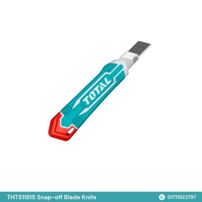 TOTAL Snap-off Blade Knife 179mm / 18mm – ধারালো এবং নির্ভরযোগ্য কাটিং টুল - Image 3