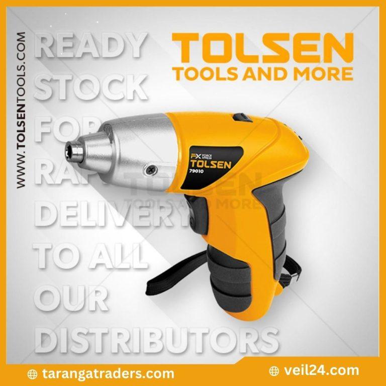Tolsen 3.6V Cordless Screwdriver with charger and 24Pcs Accessories Model: 79010