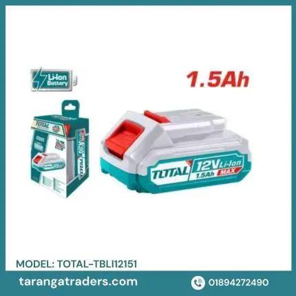 TOTAL Li-ion BATTERY 12V / 1.5Ah FOR TDLI1211