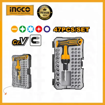 INGCO 47pcs T-Handle Wrench and Screwdriver Set