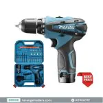 Makita Cordless Drill Machine Set – 25pcs with 12V Double Battery